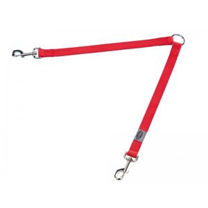 ACOPLE NYLON 2 PERROS ROJO 40 cm.